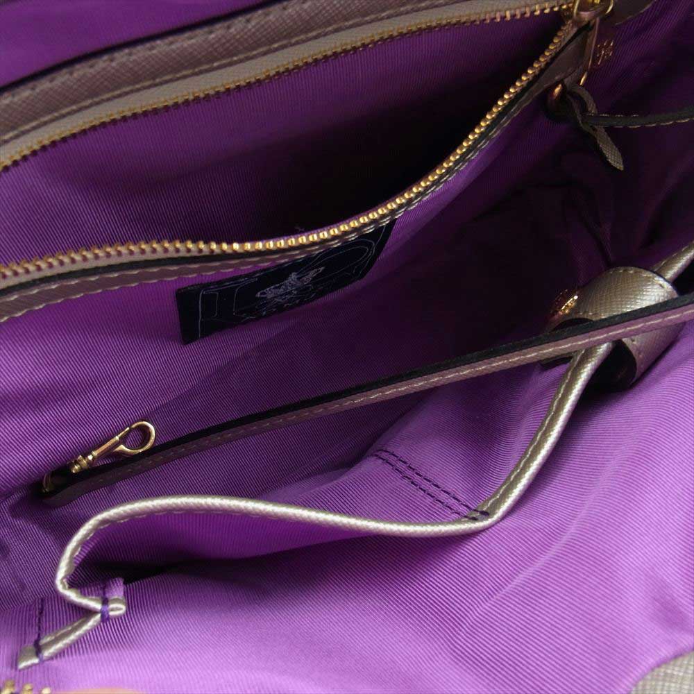 エーディーエムジェイ スワロフスキー クリスタル ビジュー レザー ショルダーバッグ ブラック系【美品】【中古】