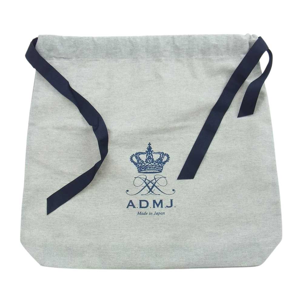 エーディーエムジェイ スワロフスキー クリスタル ビジュー レザー ショルダーバッグ ブラック系【美品】【中古】