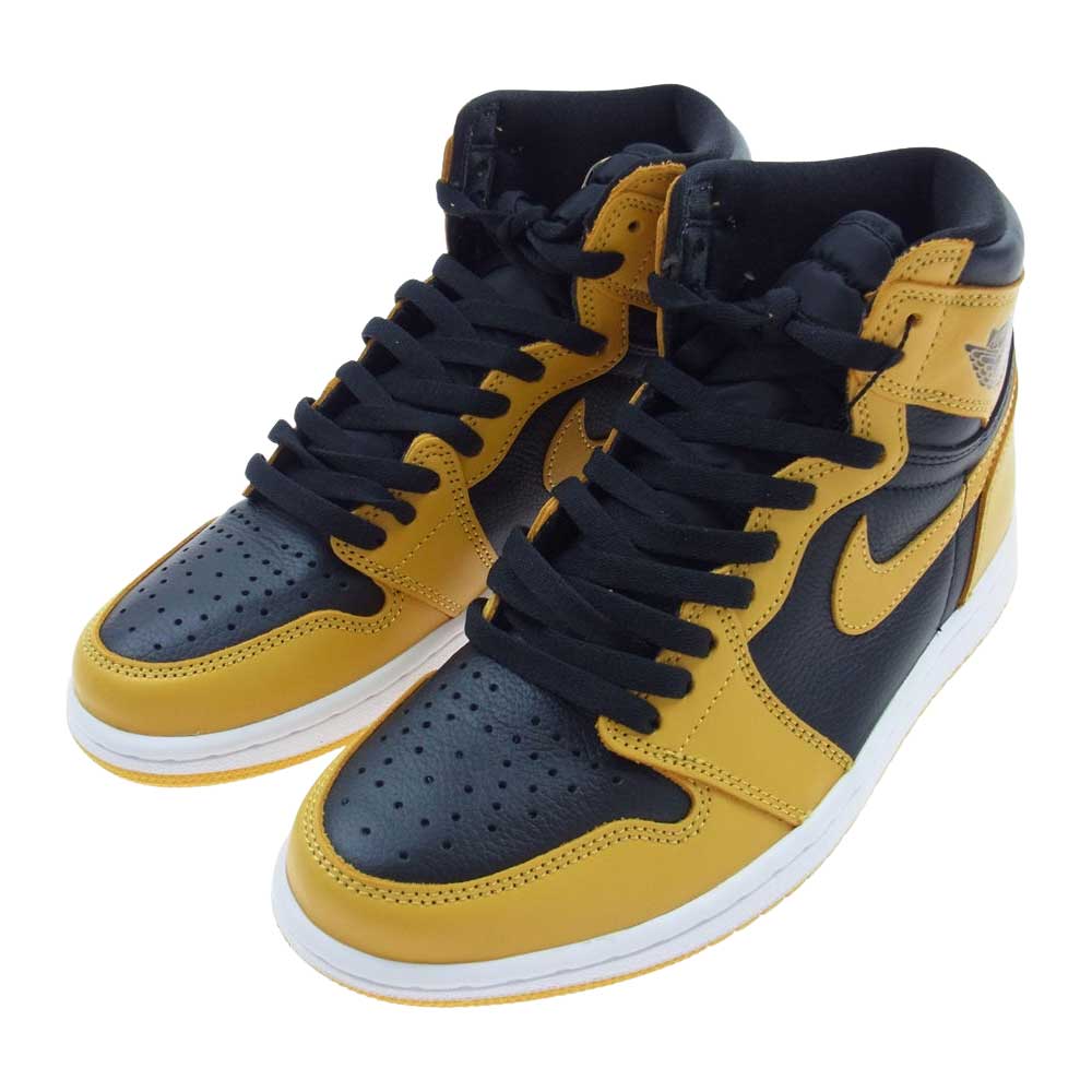 NIKE ナイキ 555088-701 AIR JORDAN 1 AJ1 RETRO HIGH OG POLLEN エアジョーダン レトロ ハイ パラン イエロー ブラック系 イエロー系 26cm【新古品】【未使用】【中古】