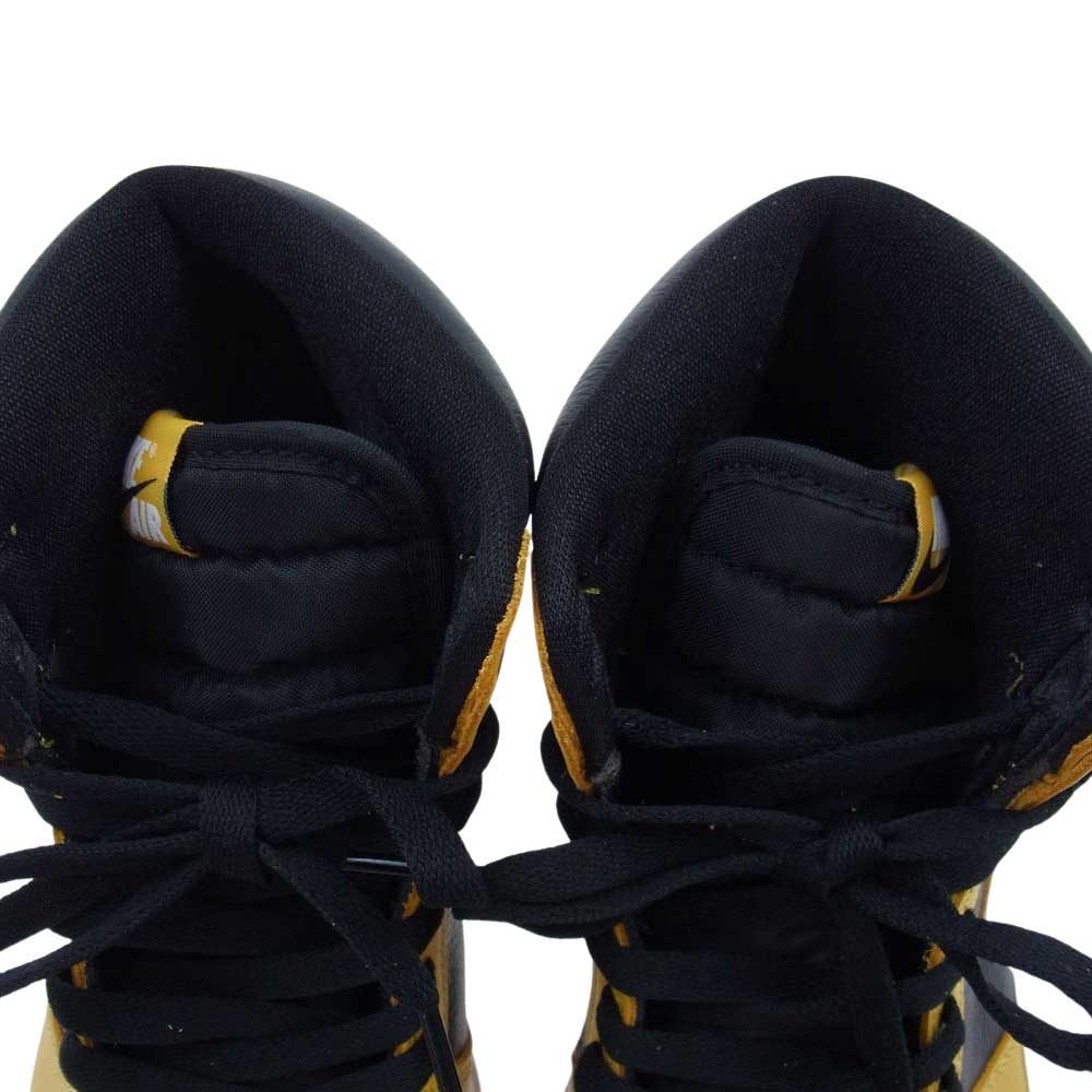 NIKE ナイキ 555088-701 AIR JORDAN 1 AJ1 RETRO HIGH OG POLLEN エアジョーダン レトロ ハイ パラン イエロー ブラック系 イエロー系 26cm【新古品】【未使用】【中古】