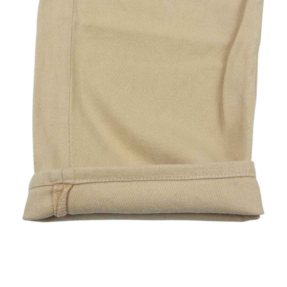 EVISU エヴィス Lot2005F FAIRWAY GENES ドット カモメ 刺繍 コットン パンツ ベージュ系 34【中古】