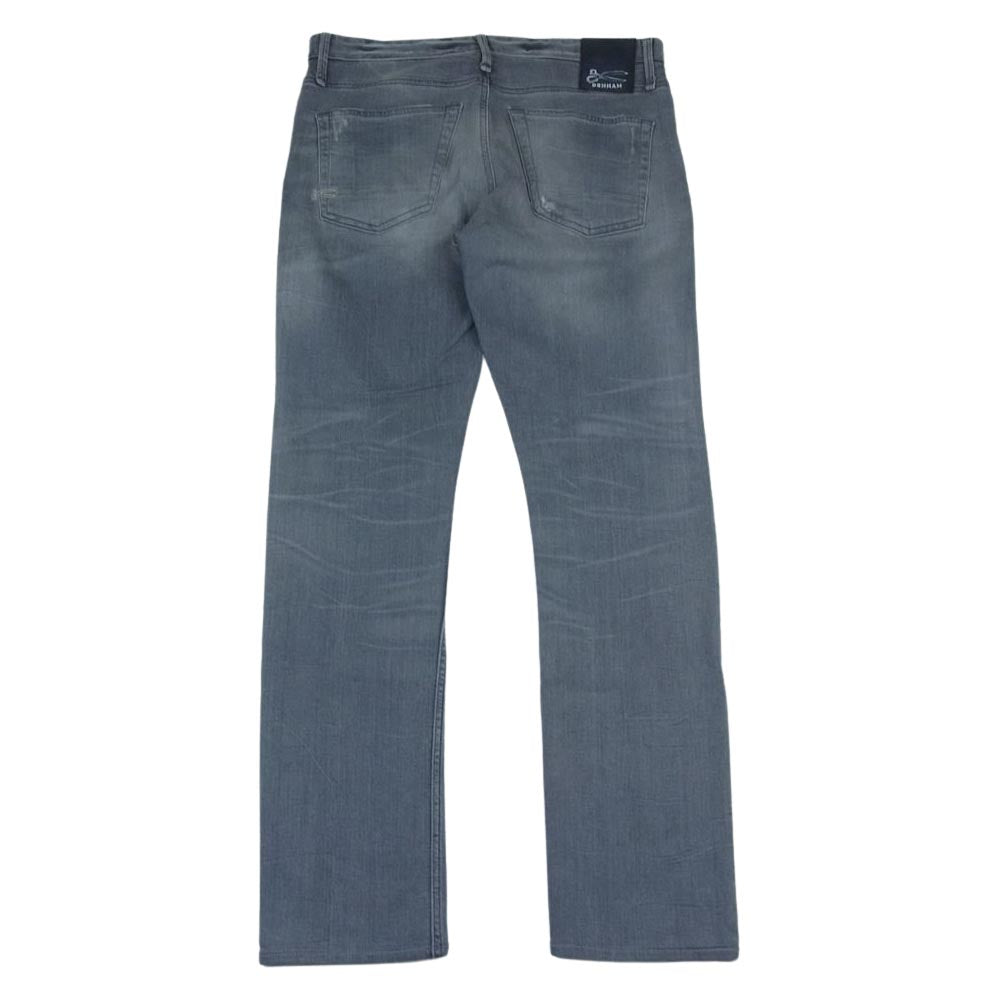 デンハム 01-14-07-11-011 RAZOR 3YG SLIM FIT ダメージ加工 スリム フィット レイザー デニム パンツ グレー系 31【中古】