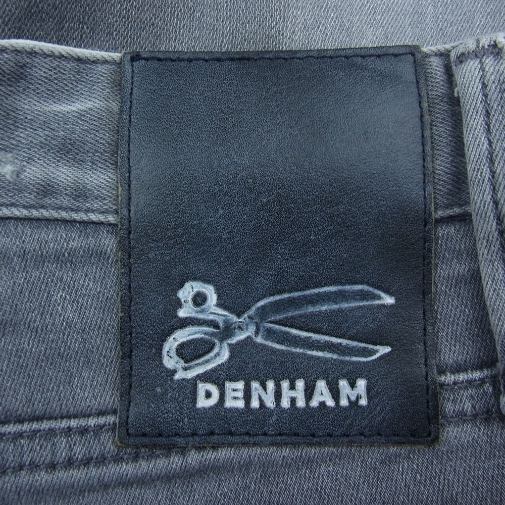 デンハム 01-14-07-11-011 RAZOR 3YG SLIM FIT ダメージ加工 スリム フィット レイザー デニム パンツ グレー系 31【中古】