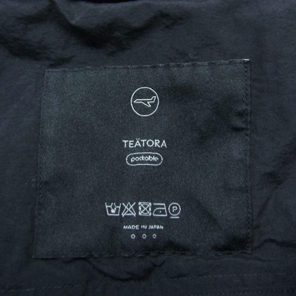 TEATORA テアトラ TT-004R-P WALLET PANTS RESORT PACKABLE パッカブル リゾート ウォレット ナイロン イージー パンツ ブラック系 3【美品】【中古】