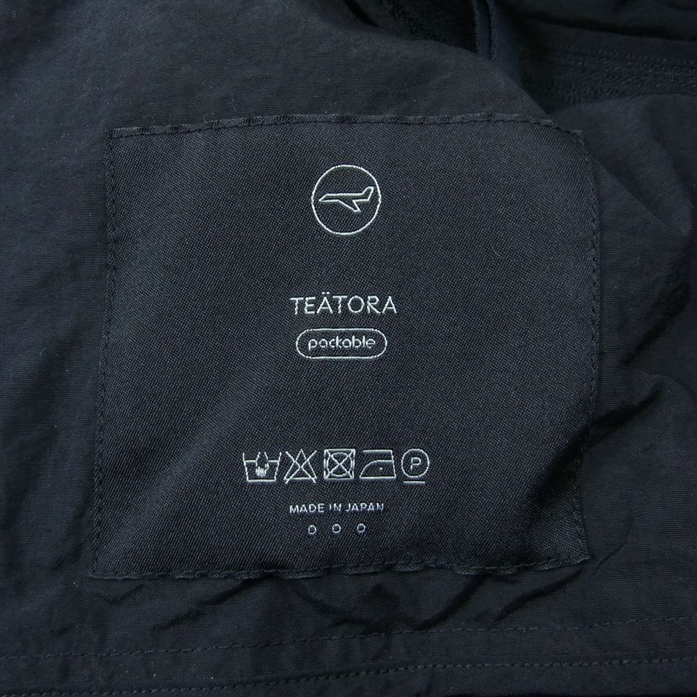 TEATORA テアトラ TT-004R-P WALLET PANTS RESORT PACKABLE パッカブル リゾート ウォレット ナイロン イージー パンツ ブラック系 3【美品】【中古】