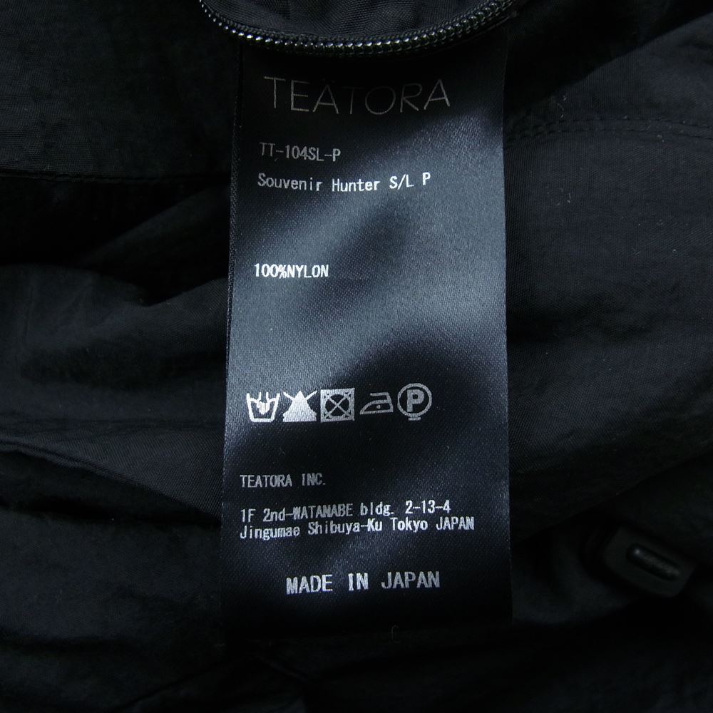 TEATORA テアトラ TT-104SL-P SOUVENIR HUNTER S/L PACKABLE パッカブル スーベニア ハンター ナイロン ジャケット ブラック系 3【美品】【中古】