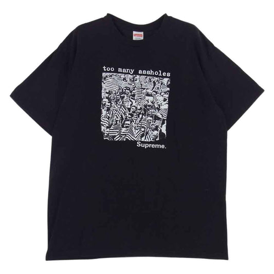 Supreme シュプリーム 22SS Too Many Assholes Tee トゥー メニー アスホウル Tシャツ ブラック系 L【美品】【中古】