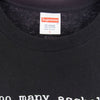 Supreme シュプリーム 22SS Too Many Assholes Tee トゥー メニー アスホウル Tシャツ ブラック系 L【美品】【中古】