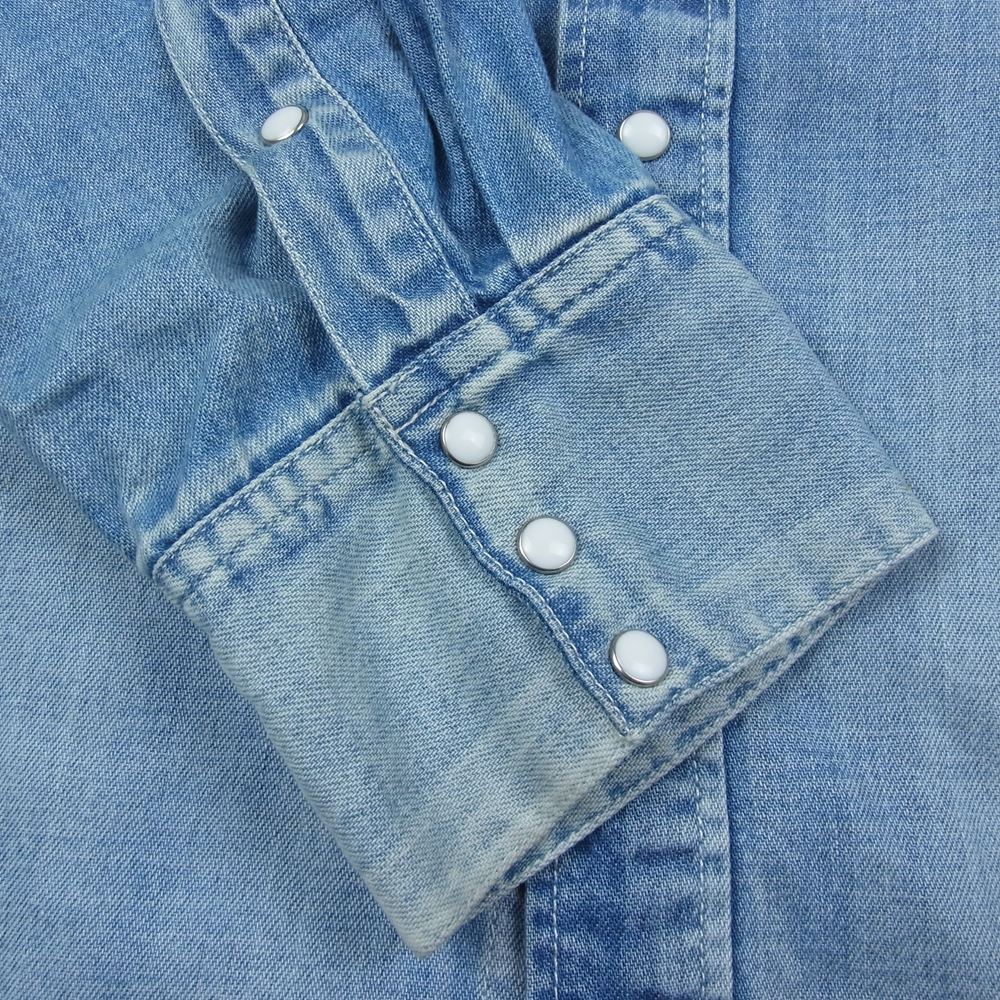 VISVIM ビズビム 0121205007001 21AW SOCIAL SCULPTURE SHIRT DAMAGED ソーシャル スカルプチャー USED加工 デニム シャツ インディゴブルー系 3【中古】