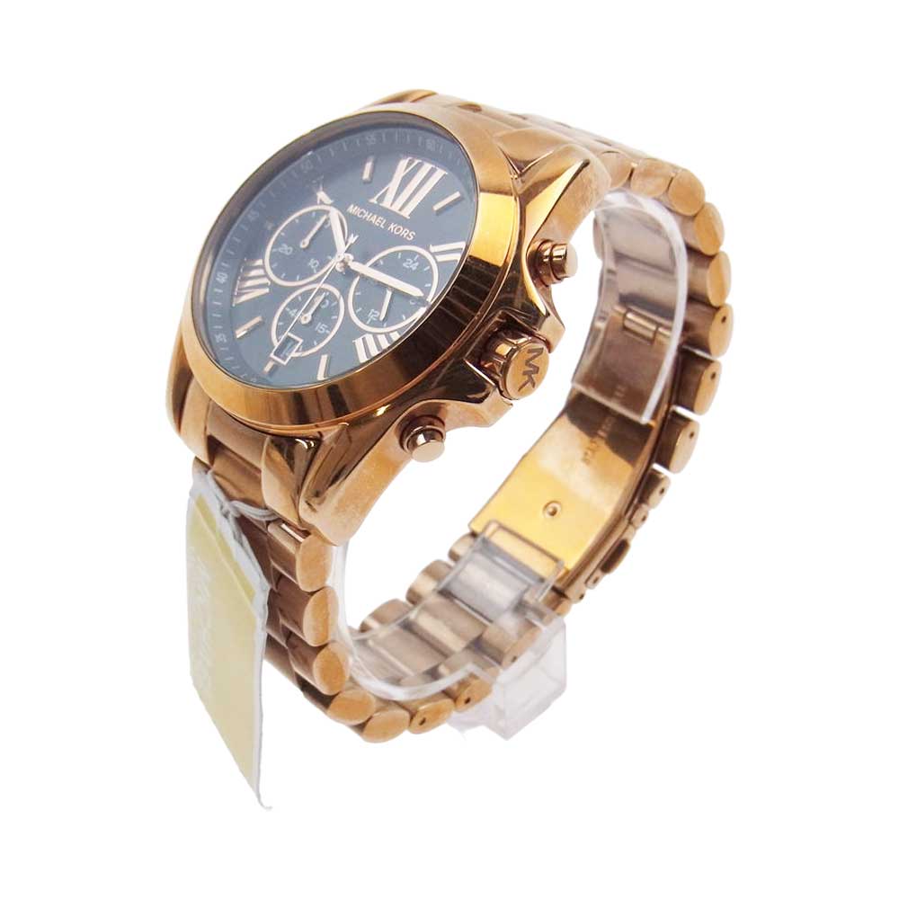 Michael Kors マイケルコース MK-5854 Bradshaw Rose ブラッドショー ローズ 時計 ウォッチ ゴールド系 ローズゴールド【新古品】【未使用】【中古】