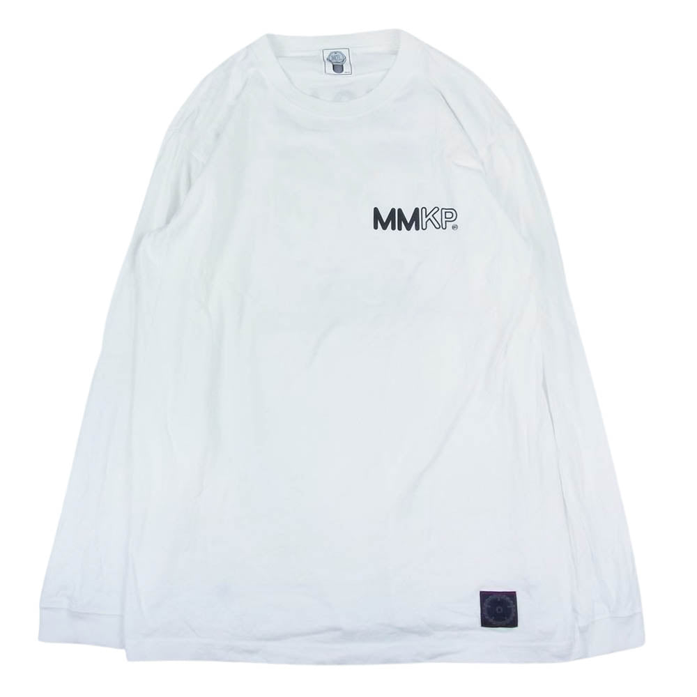 エムアンドエム PRINT L/S T-SHIRT キャラクター バック プリント 長袖 Tシャツ ホワイト系 XL【中古】