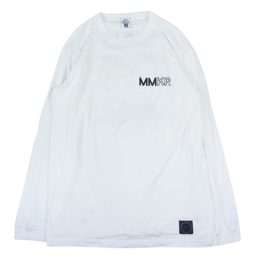 エムアンドエム PRINT L/S T-SHIRT キャラクター バック プリント 長袖 Tシャツ ホワイト系 XL【中古】