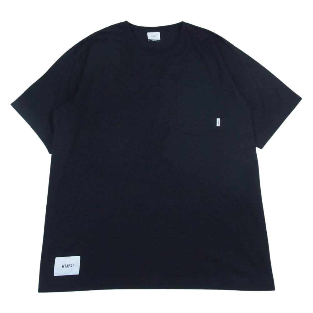 WTAPS ダブルタップス 19AW 192ATDT-CSM01 BLANK SS 01 TEE ブランク ポケット 半袖 Tシャツ ブラック系 2【中古】