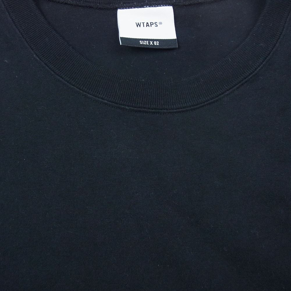 WTAPS ダブルタップス 19AW 192ATDT-CSM01 BLANK SS 01 TEE ブランク ポケット 半袖 Tシャツ ブラック系 2【中古】