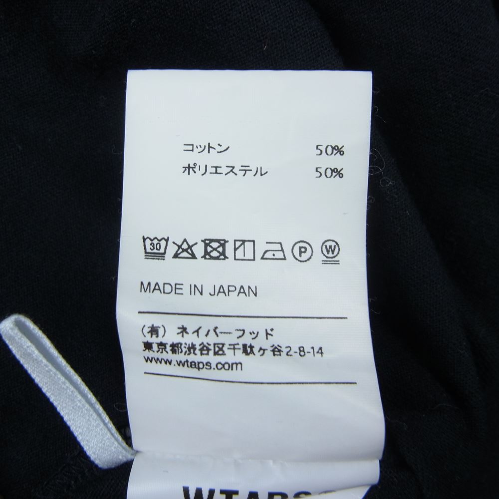 WTAPS ダブルタップス 19AW 192ATDT-CSM01 BLANK SS 01 TEE ブランク ポケット 半袖 Tシャツ ブラック系 2【中古】