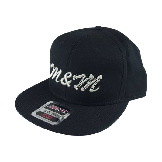 MASSES マシス × m&m エムアンドエム CAP 02 ロゴ 刺繍 キャップ ブラック系 ONE SIZE【美品】【中古】