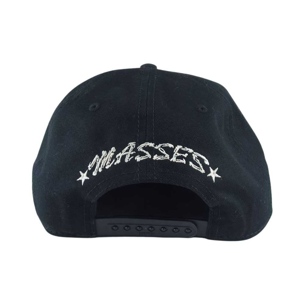 MASSES マシス × m&m エムアンドエム CAP 02 ロゴ 刺繍 キャップ ブラック系 ONE SIZE【美品】【中古】