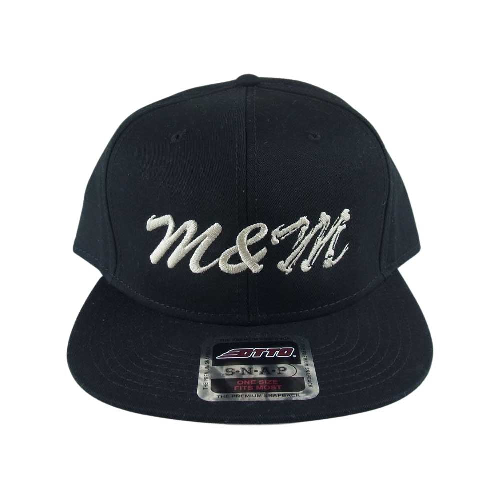 MASSES マシス × m&m エムアンドエム CAP 02 ロゴ 刺繍 キャップ ブラック系 ONE SIZE【美品】【中古】