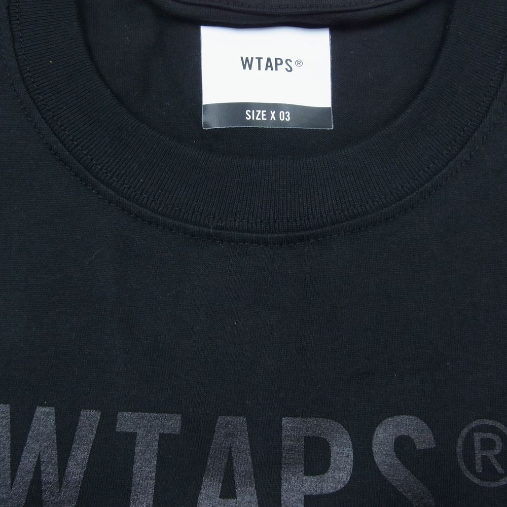WTAPS ダブルタップス 20SS 201PCDT-ST06S CIRCA TEE プリント 半袖 Tシャツ ブラック系 3【極上美品】【中古】