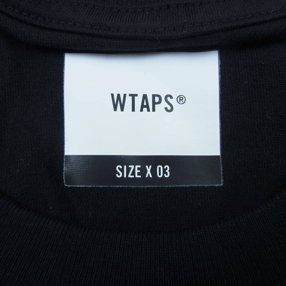 WTAPS ダブルタップス 20SS 201PCDT-ST06S CIRCA TEE プリント 半袖 Tシャツ ブラック系 3【極上美品】【中古】