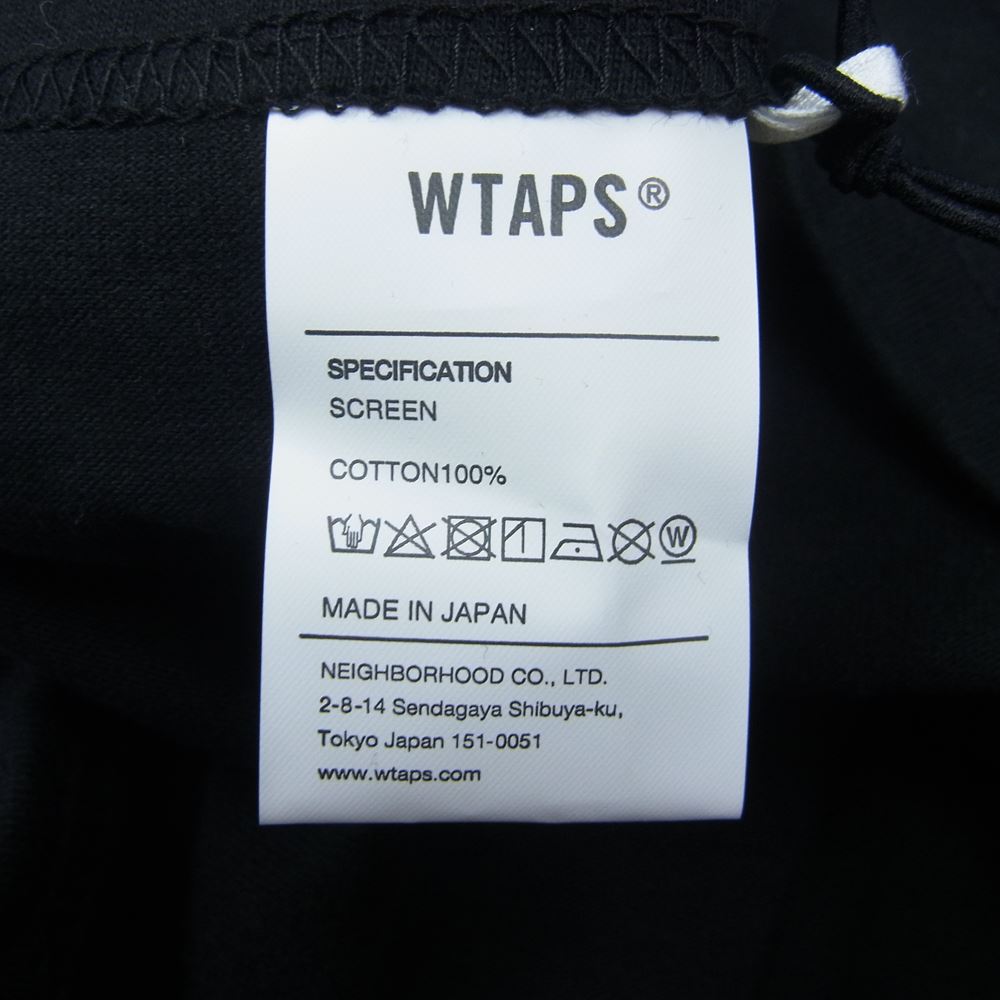 WTAPS ダブルタップス 20SS 201PCDT-ST06S CIRCA TEE プリント 半袖 Tシャツ ブラック系 3【極上美品】【中古】