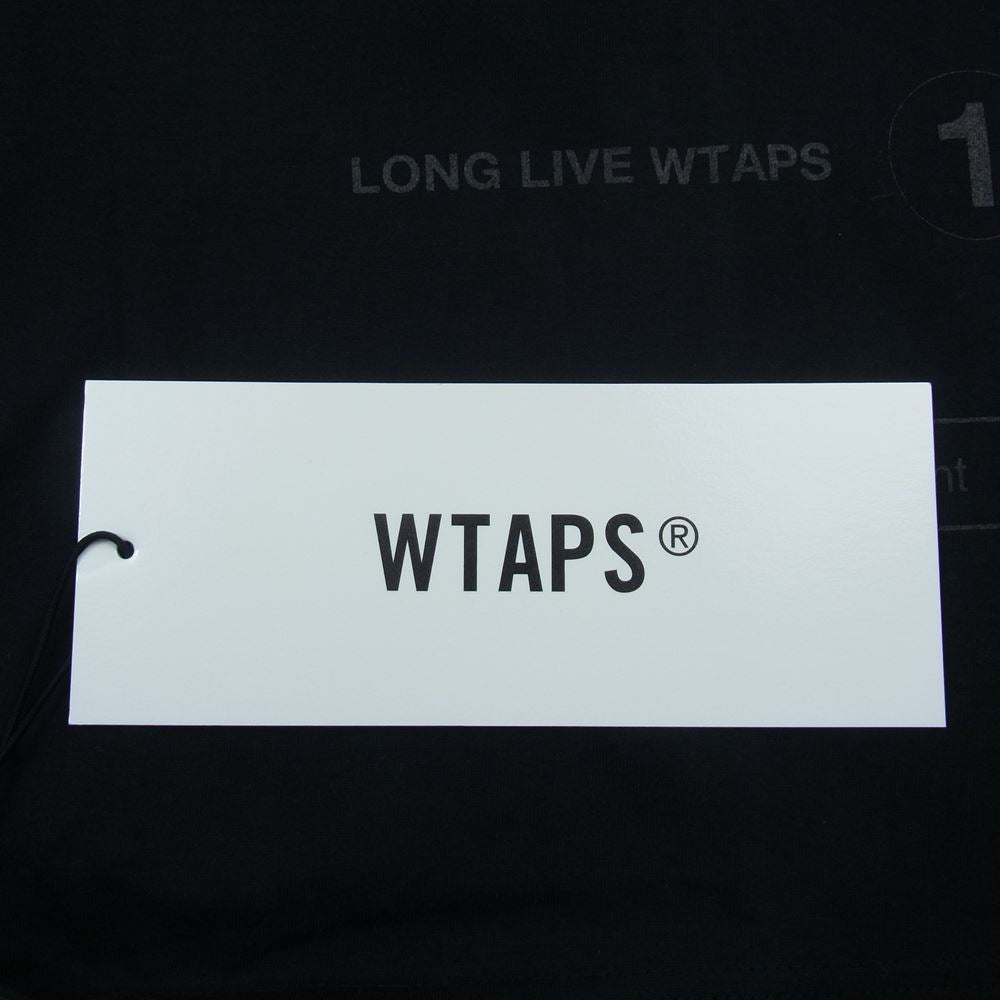 WTAPS ダブルタップス 20SS 201PCDT-ST06S CIRCA TEE プリント 半袖 Tシャツ ブラック系 3【極上美品】【中古】