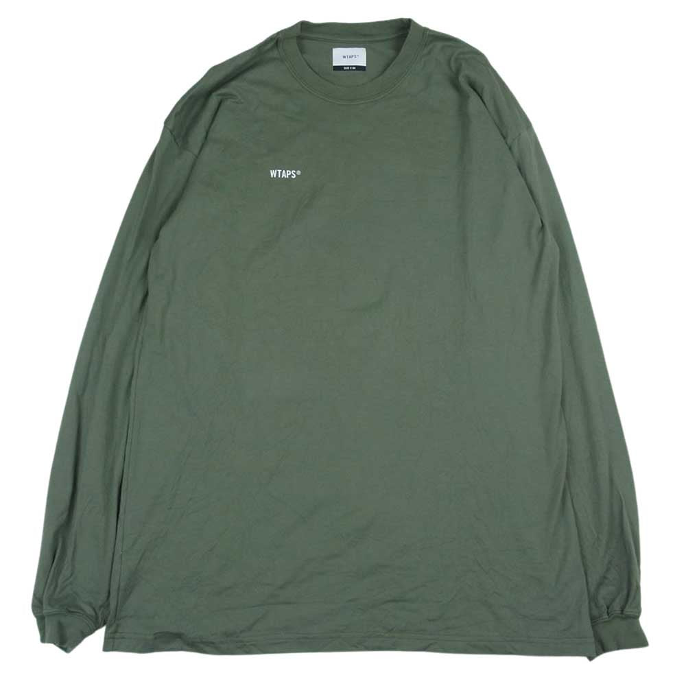 WTAPS ダブルタップス 21AW FABRICATION SCREEN LS TEE ファブリケーション プリント スクリーン 長袖 Tシャツ カーキ系 4【中古】