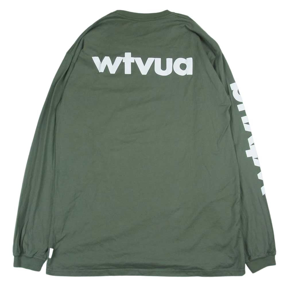 WTAPS ダブルタップス 21AW WTVUA SCREEN LS TEE プリント スクリーン 長袖 Tシャツ カーキ系 4【中古】