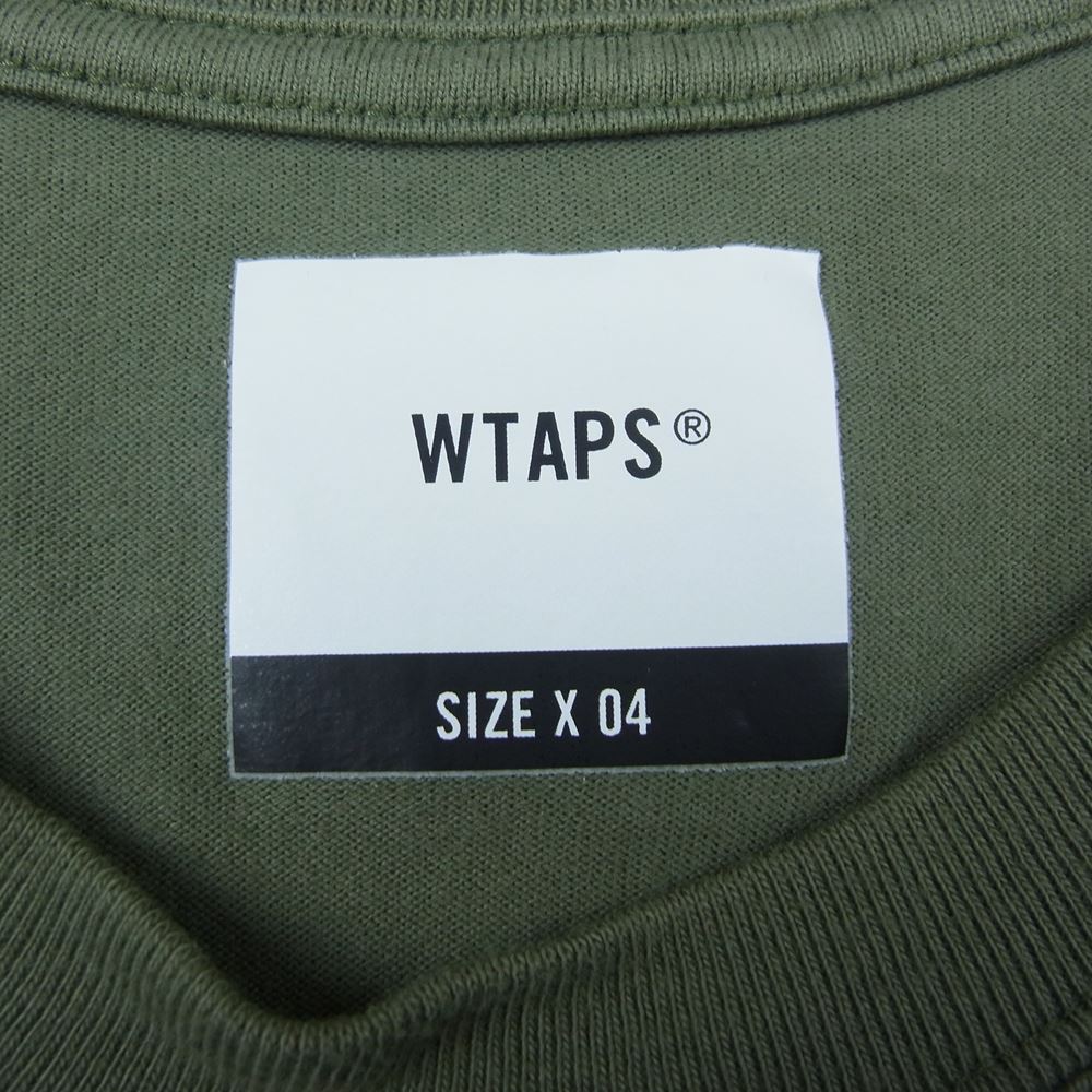 WTAPS ダブルタップス 21AW WTVUA SCREEN LS TEE プリント スクリーン 長袖 Tシャツ カーキ系 4【中古】