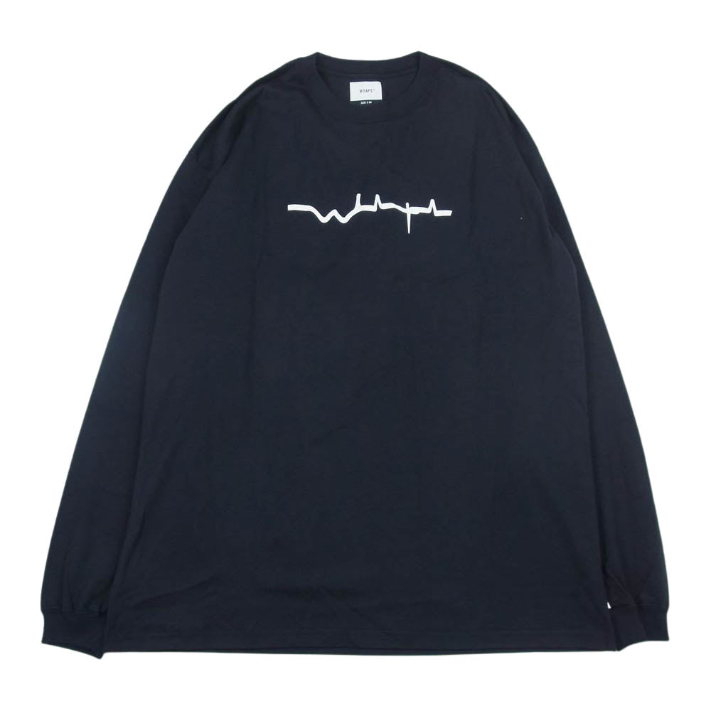 WTAPS ダブルタップス 21AW 212PCDT-LT01S VIBES L/S TEE バイブス プリント 長袖 Tシャツ ブラック ブラック系 4【極上美品】【中古】