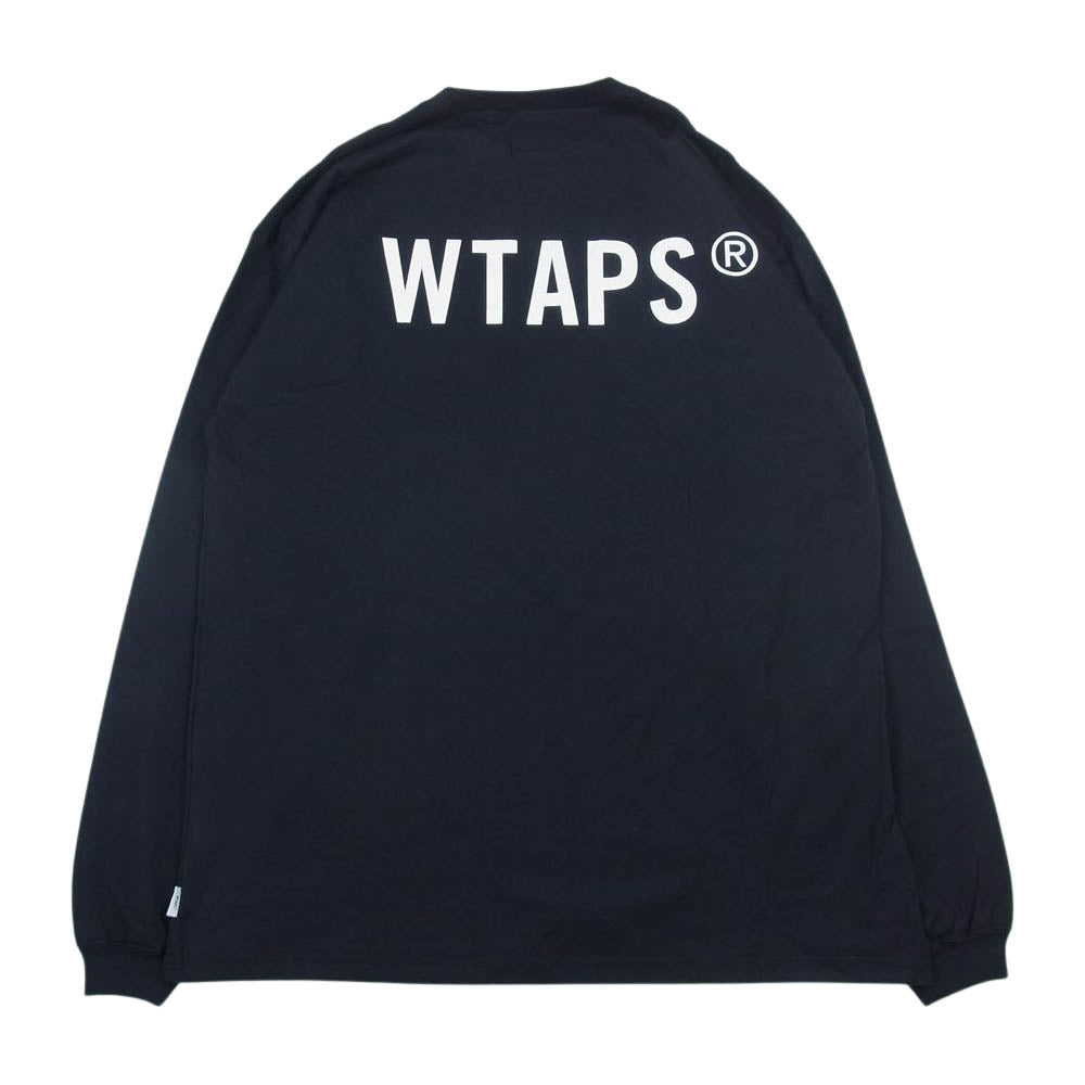 WTAPS ダブルタップス 21AW 212PCDT-LT01S VIBES L/S TEE バイブス プリント 長袖 Tシャツ ブラック ブラック系 4【極上美品】【中古】