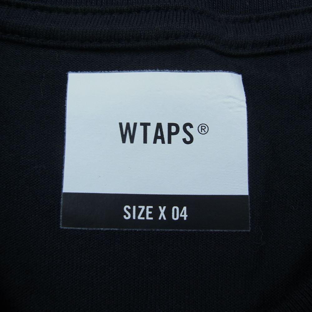 WTAPS ダブルタップス 21AW 212PCDT-LT01S VIBES L/S TEE バイブス プリント 長袖 Tシャツ ブラック ブラック系 4【極上美品】【中古】