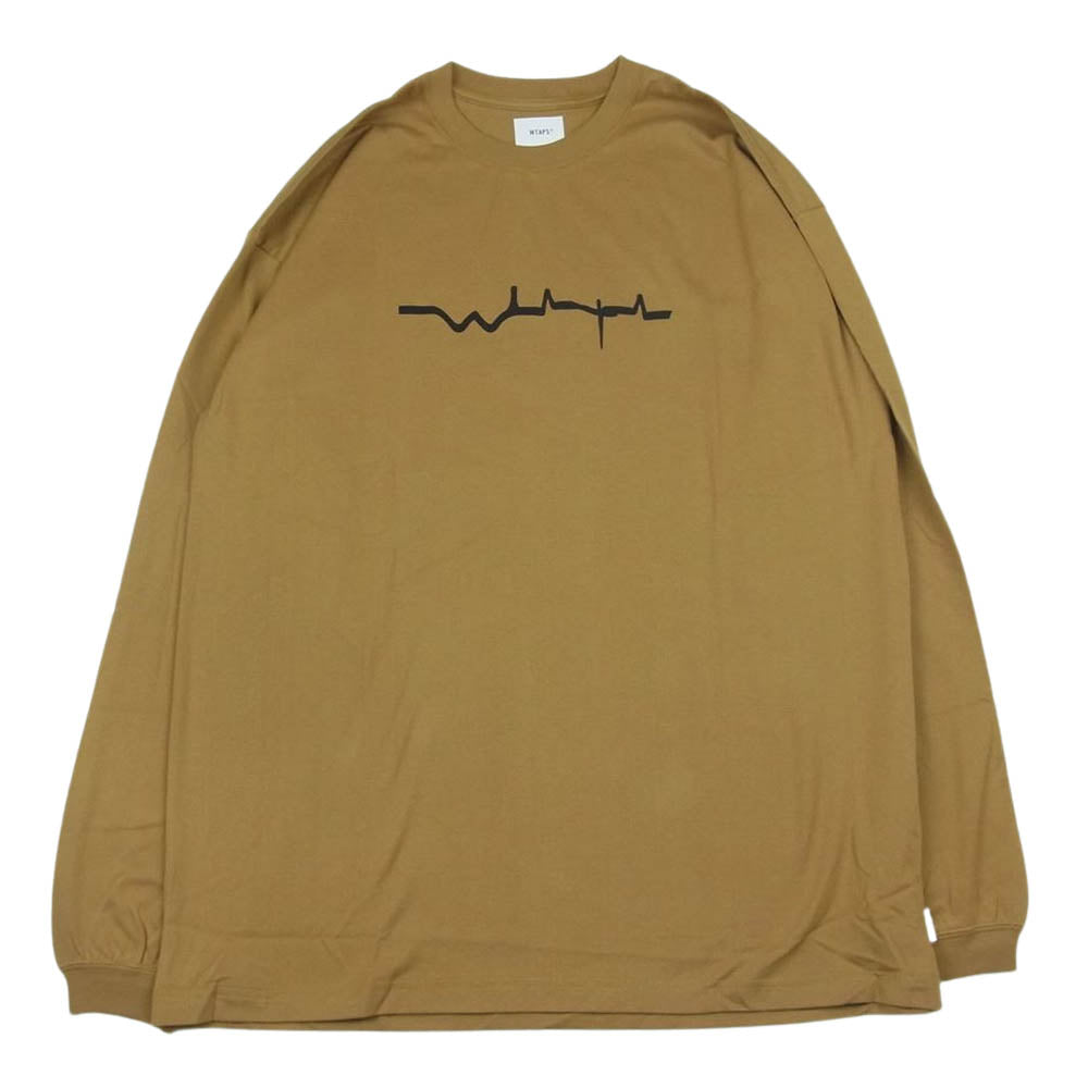 WTAPS ダブルタップス 21AW 212PCDT-LT01S VIBES L/S TEE バイブス プリント 長袖 Tシャツ ゴールド ゴールド系 4【極上美品】【中古】