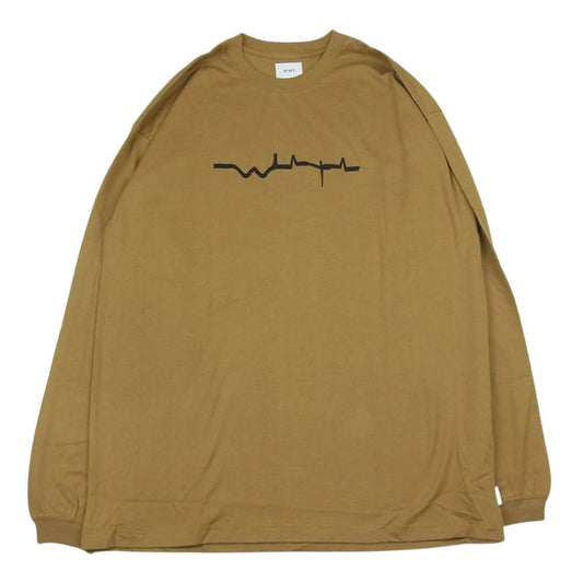 WTAPS ダブルタップス 21AW 212PCDT-LT01S VIBES L/S TEE バイブス プリント 長袖 Tシャツ ゴールド ゴールド系 4【極上美品】【中古】