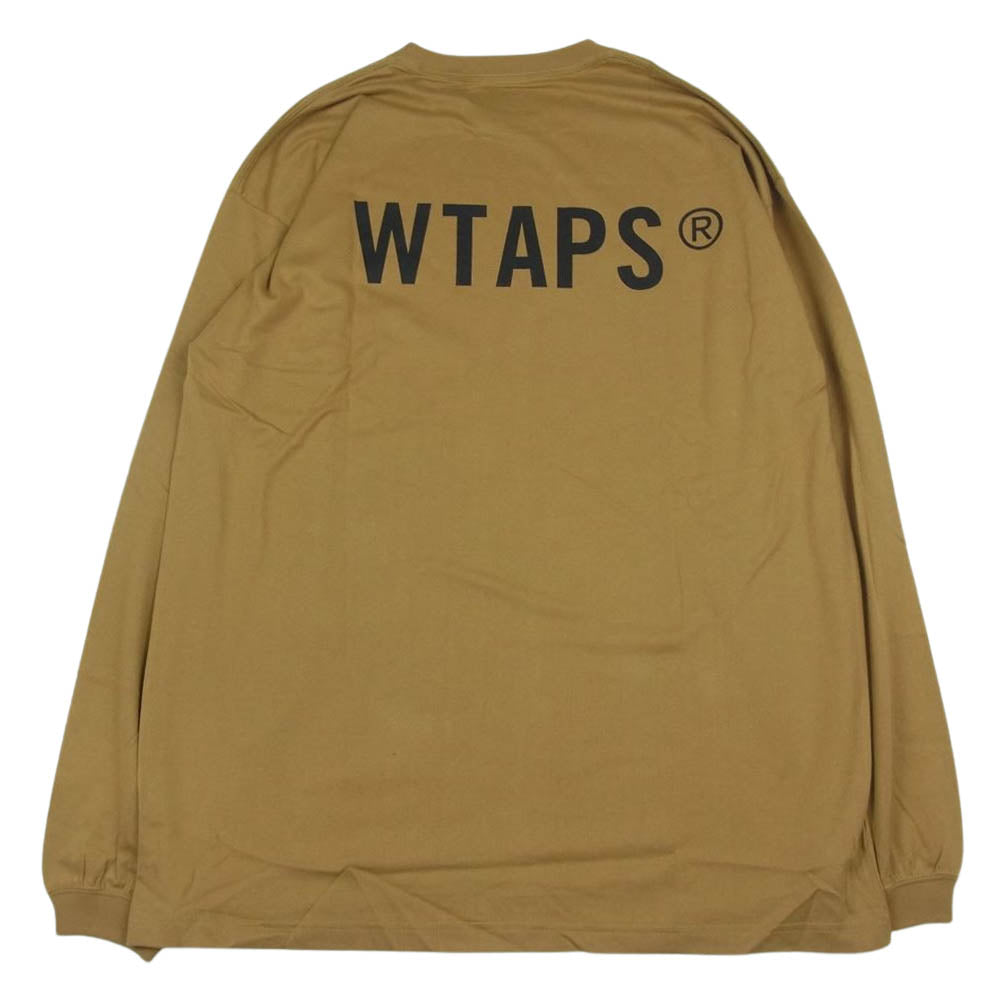 WTAPS ダブルタップス 21AW 212PCDT-LT01S VIBES L/S TEE バイブス プリント 長袖 Tシャツ ゴールド ゴールド系 4【極上美品】【中古】