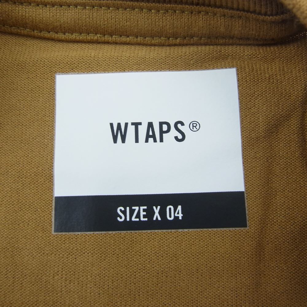 WTAPS ダブルタップス 21AW 212PCDT-LT01S VIBES L/S TEE バイブス プリント 長袖 Tシャツ ゴールド ゴールド系 4【極上美品】【中古】