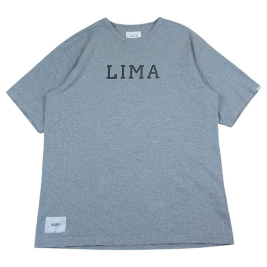 WTAPS ダブルタップス 21SS 211ATDT-CSＭ14 ACADEMY SS LIMA プリント アカデミー 半袖 Tシャツ グレー系 3【中古】