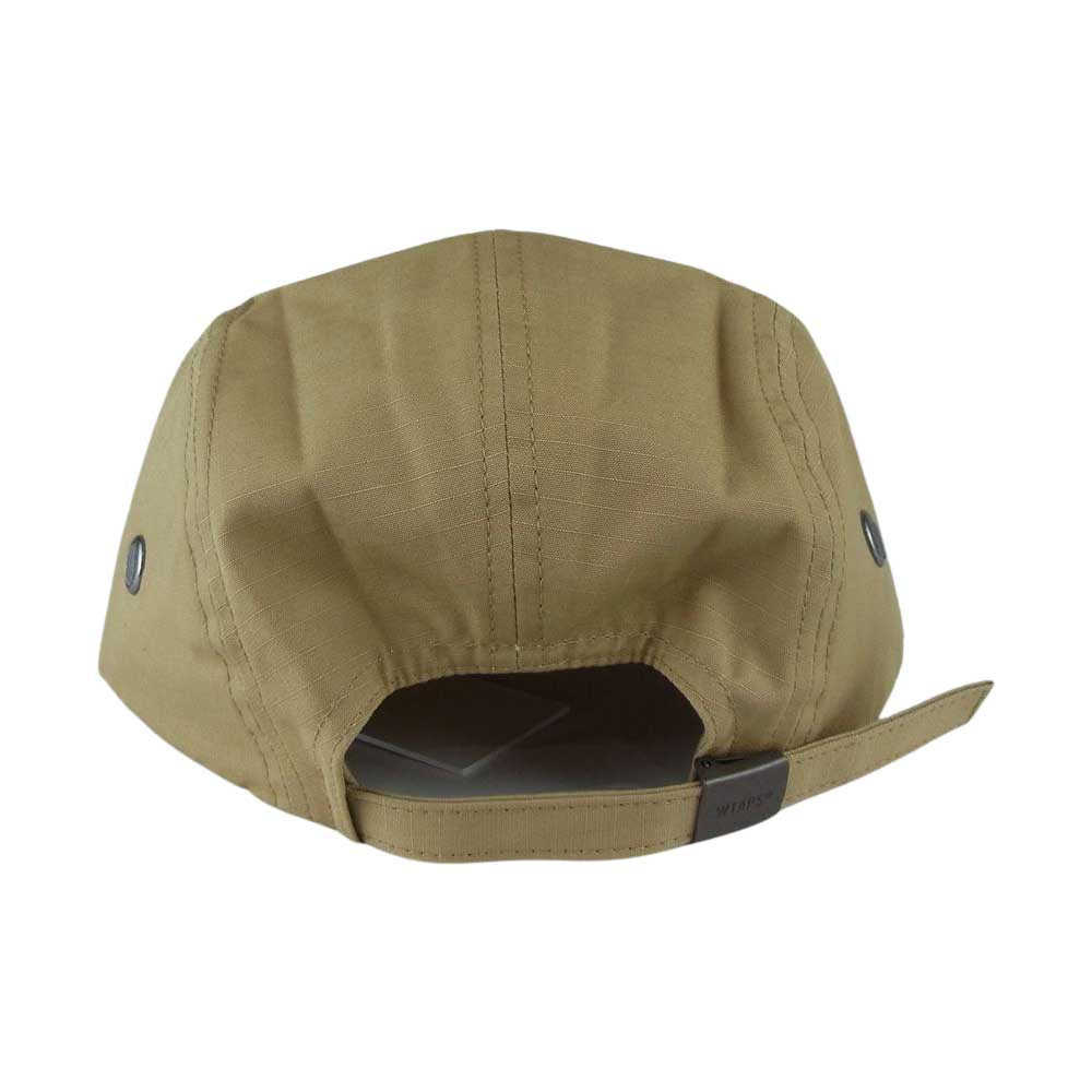 WTAPS ダブルタップス 21SS 211HCDT-HT03 T-5 03 CAP ロゴ リップストップ 5パネル キャップ ベージュ系 F【極上美品】【中古】