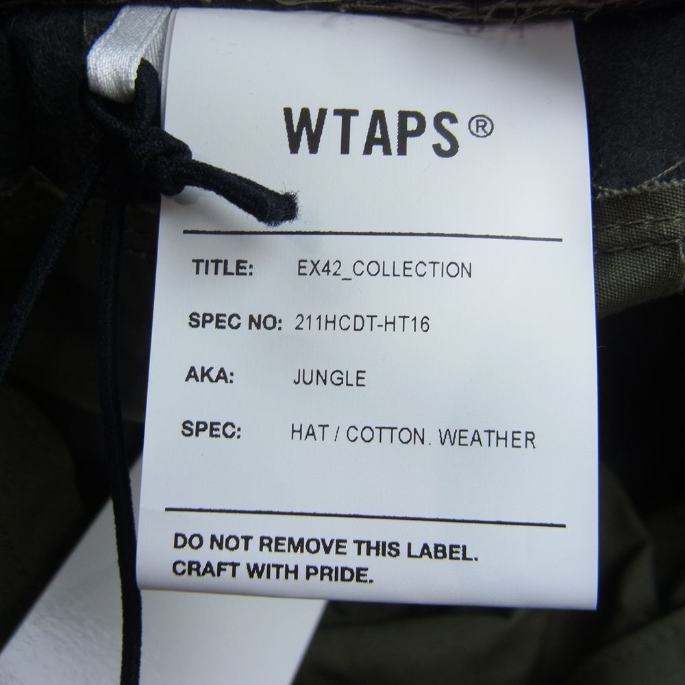 WTAPS ダブルタップス 21SS 211HCDT-HT16 JUNGLE HAT ジャングル バケット サファリ ハット カーキ系 3【極上美品】【中古】