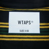 WTAPS ダブルタップス 21SS 211ATDT-CSM22 JAM 01 LS ジャム ボーダー 長袖 Tシャツ マルチカラー系 3【極上美品】【中古】