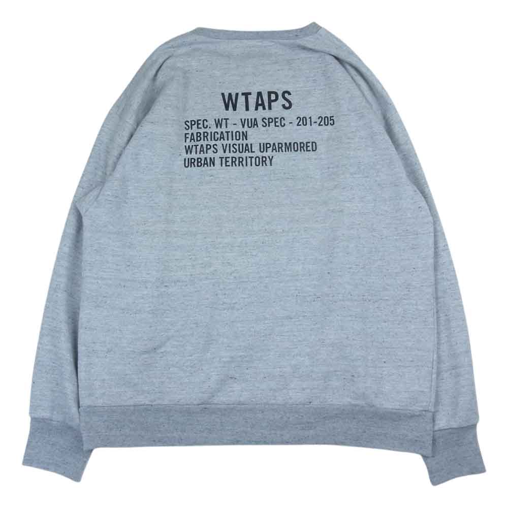 WTAPS ダブルタップス 20SS 201ATDT-CSM23 ACADEMY C NECK SWEATSHIRT クルーネック スウェット グレー系 2【中古】