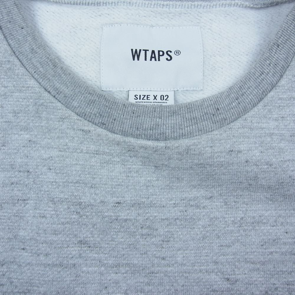 WTAPS ダブルタップス 20SS 201ATDT-CSM23 ACADEMY C NECK SWEATSHIRT クルーネック スウェット グレー系 2【中古】