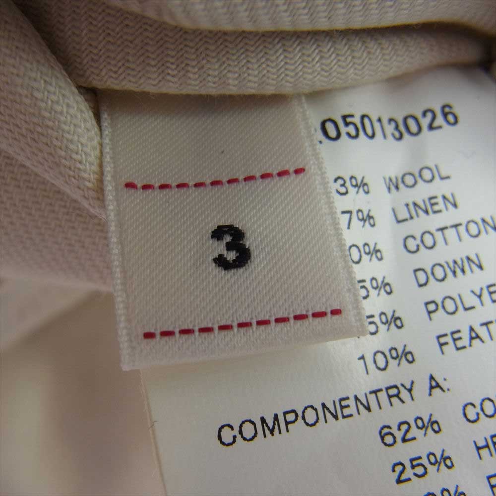 VISVIM ビズビム 0118205013026 18AW WAWONA DOWN VEST サイドコーデュロイ リバーシブル ダウン ベスト ブラック系 オフホワイト系 3【美品】【中古】