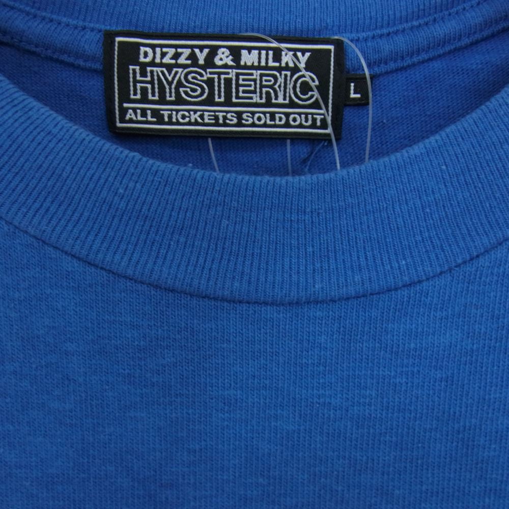 HYSTERIC GLAMOUR ヒステリックグラマー 02223CL04 VOLUME UNIT Tシャツ ボリューム ユニット ブルー系 L【中古】