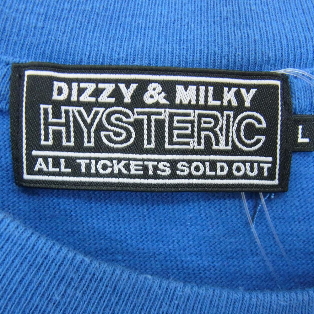 HYSTERIC GLAMOUR ヒステリックグラマー 02223CL04 VOLUME UNIT Tシャツ ボリューム ユニット ブルー系 L【中古】