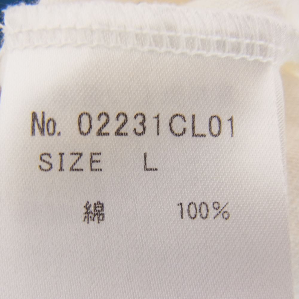 HYSTERIC GLAMOUR ヒステリックグラマー 02231CL01 BAD AS MAMA  バッド アズ ママ 七分袖Tシャツ ブルー系 L【新古品】【未使用】【中古】