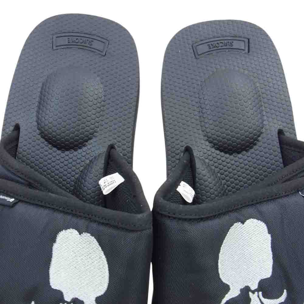 mastermind JAPAN マスターマインドジャパン OG-327VMM × SUICOKE スイコック サンダル スカル ブラック ブラック系 US10(28cm）【新古品】【未使用】【中古】