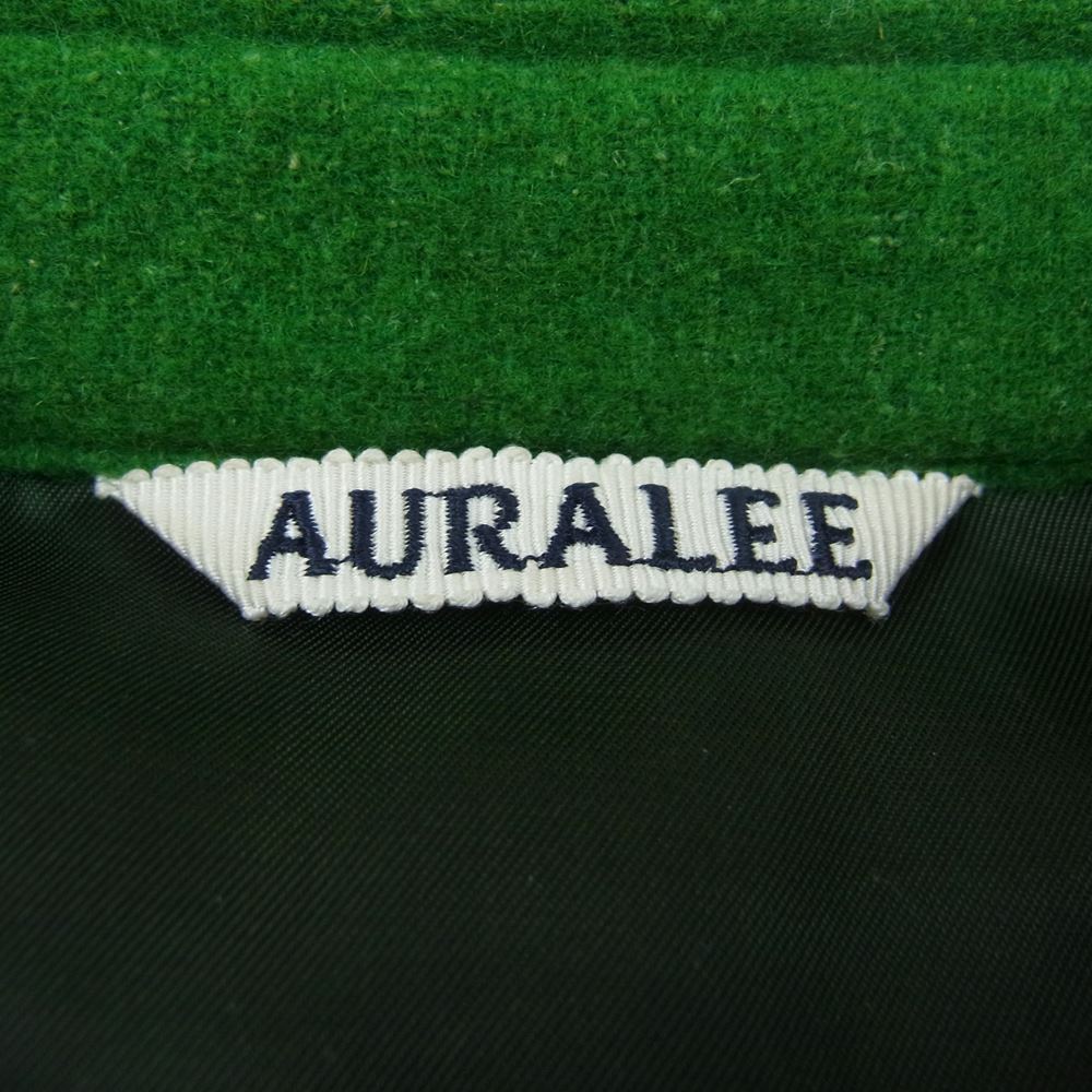 AURALEE オーラリー 22AW A22AS01CT  WOOL CASHMERE LIGHT TWEED SHIRTS カシミヤ混 長袖 シャツ グリーン系 4【中古】