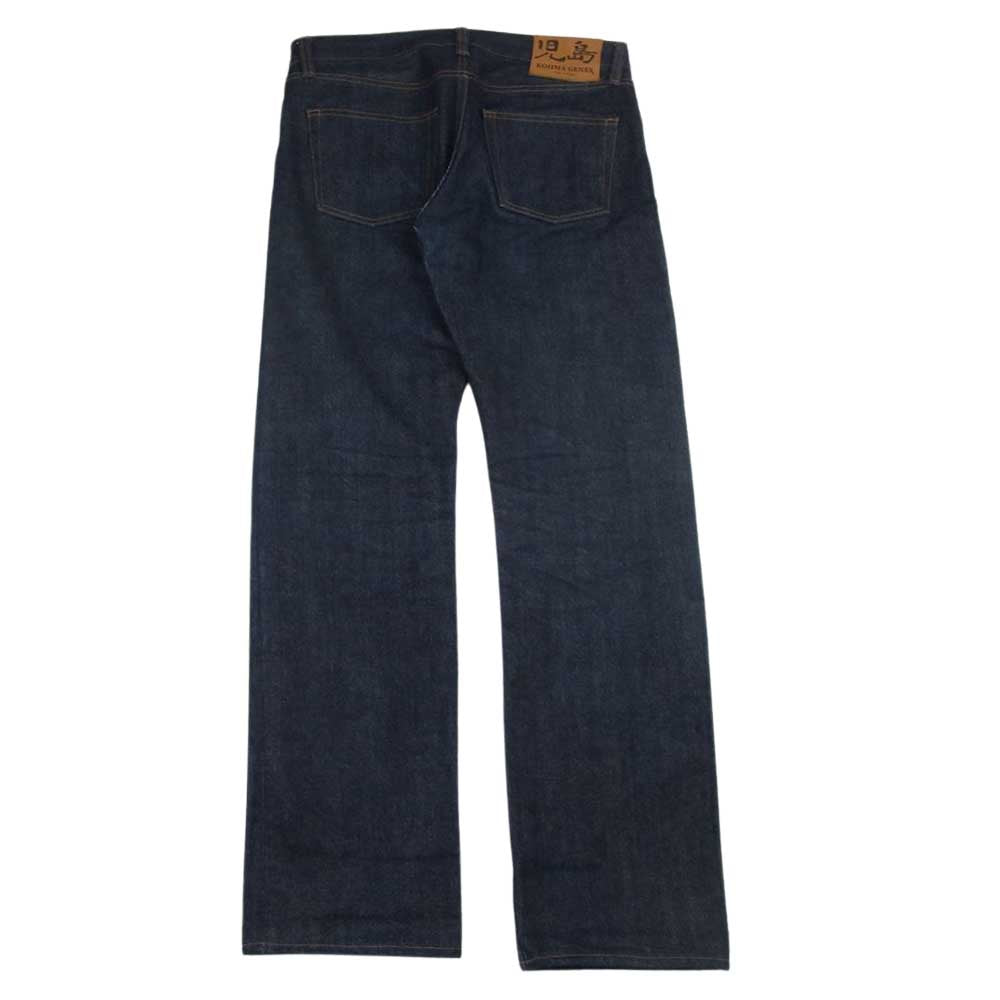 児島ジーンズ ジップフライ ストレート セルビッチ デニム パンツ ジーンズ 赤耳 インディゴブルー系 34【美品】【中古】