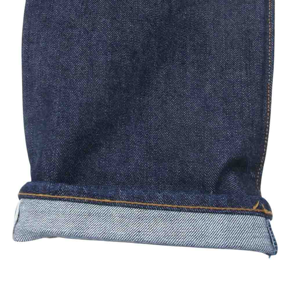 児島ジーンズ ジップフライ ストレート セルビッチ デニム パンツ ジーンズ 赤耳 インディゴブルー系 34【美品】【中古】